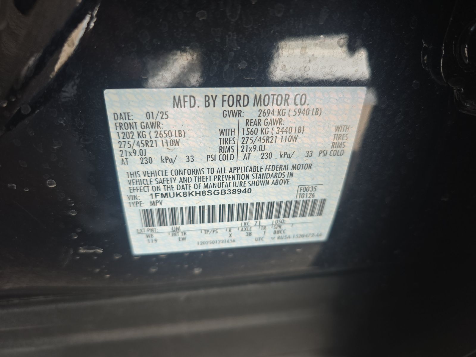 2025 Ford Explorer ST-Line AWD