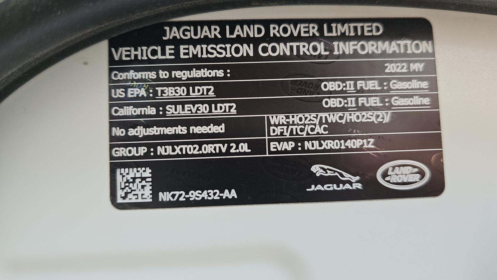 2022 Land Rover Range Rover Evoque SE AWD