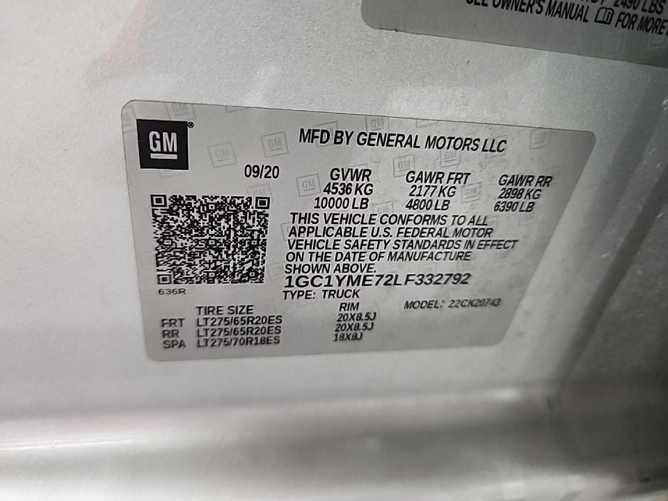 2020 Chevrolet Silverado 2500HD Custom AWD