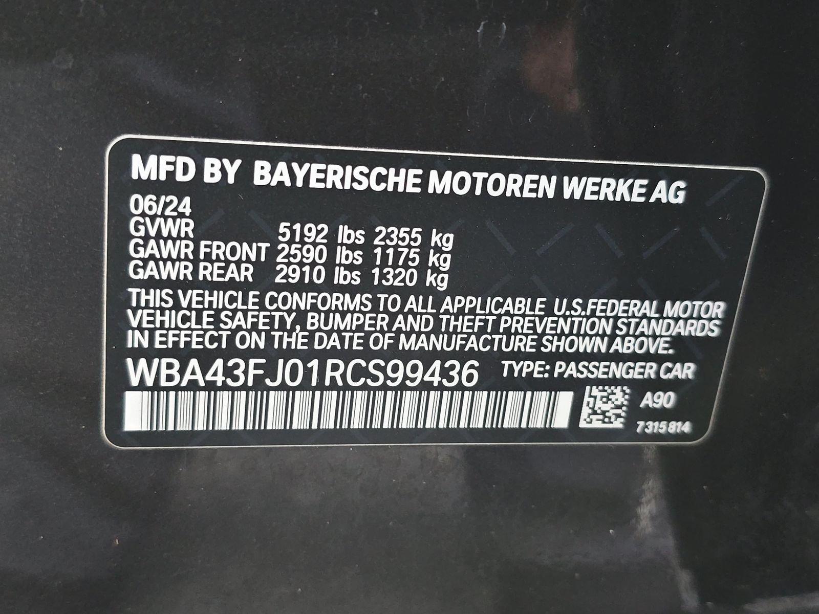 2024 BMW 5 Series 530i RWD