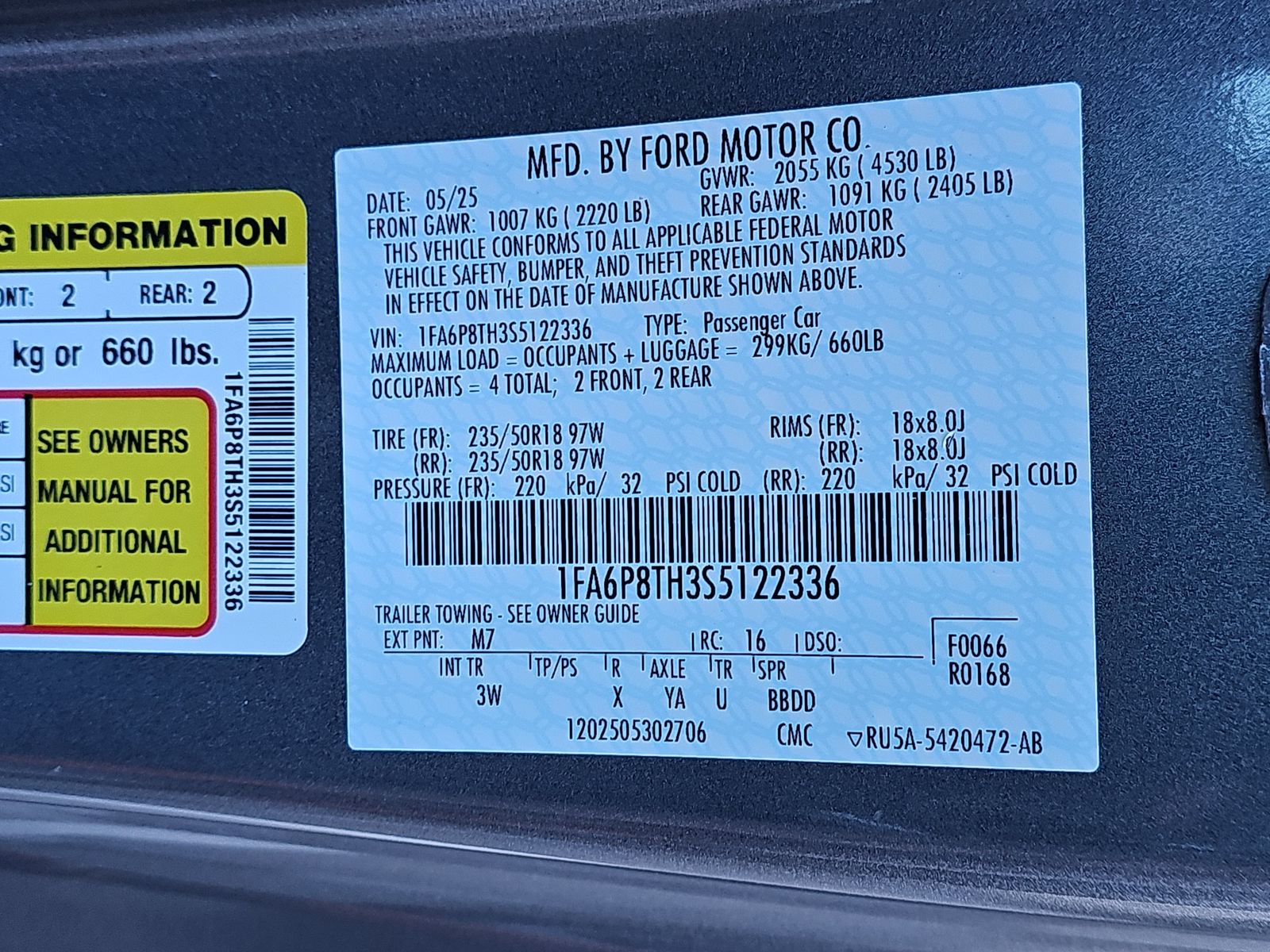 2025 Ford Mustang EcoBoost Premium RWD