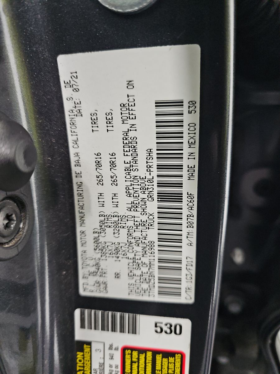 2021 Toyota Tacoma TRD Off-Road AWD