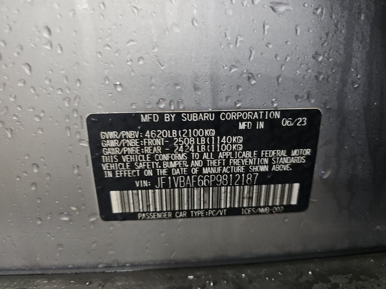 2023 Subaru WRX Premium AWD