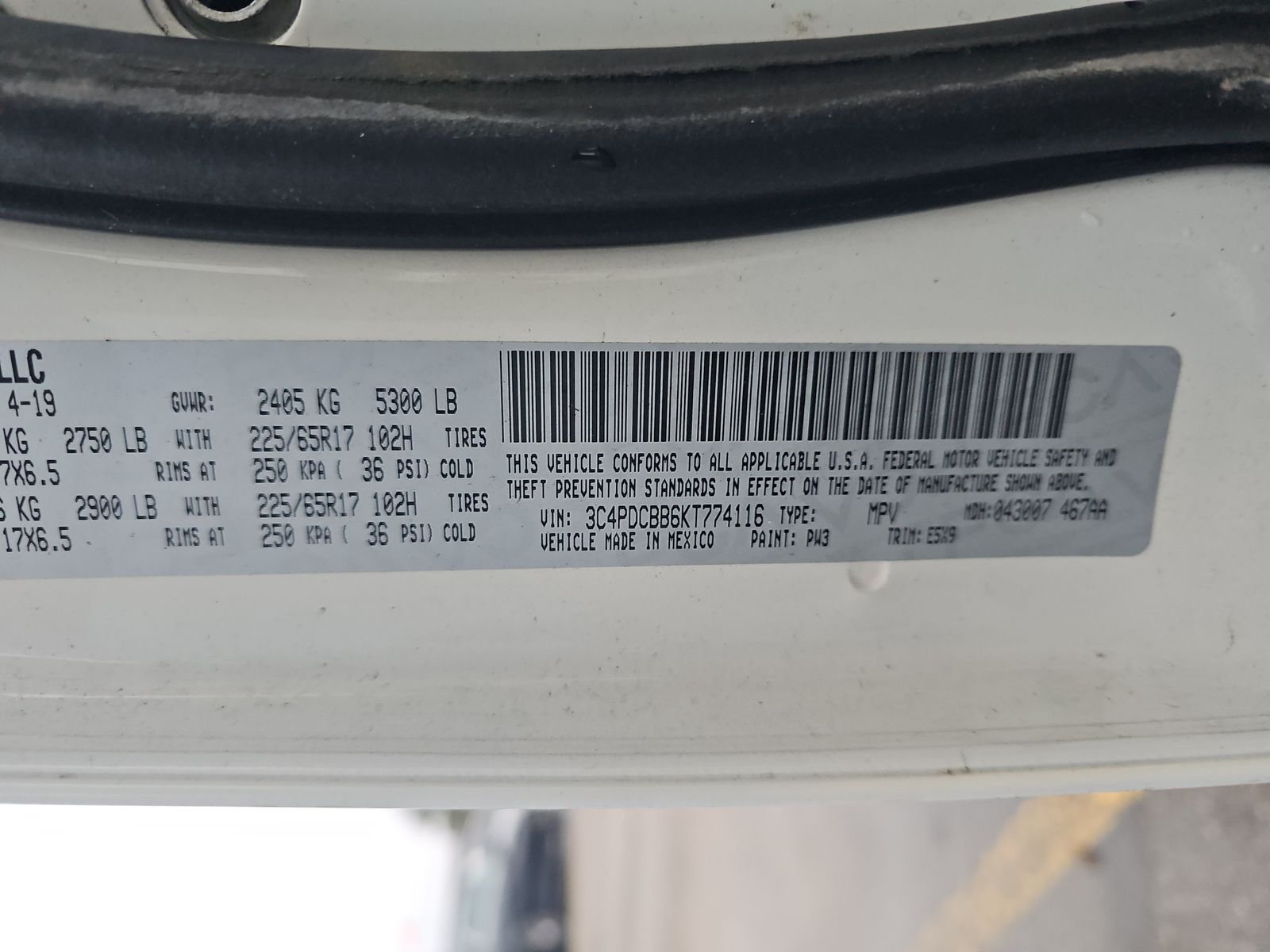 2019 Dodge Journey SE FWD