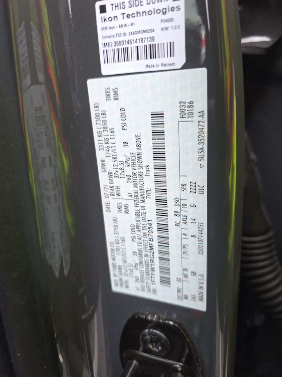 2021 Ford F-150 Raptor AWD