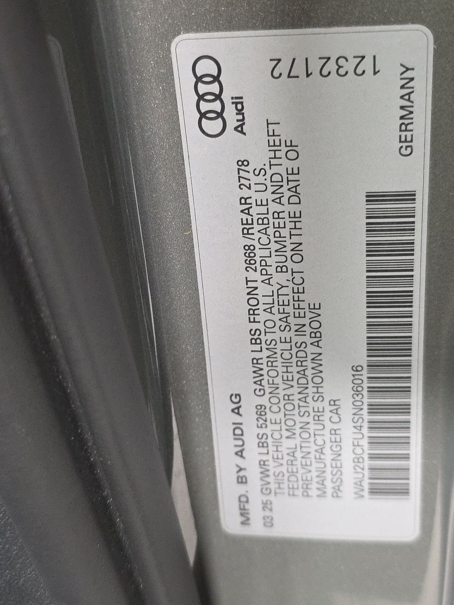 2025 Audi A5 Premium Plus AWD