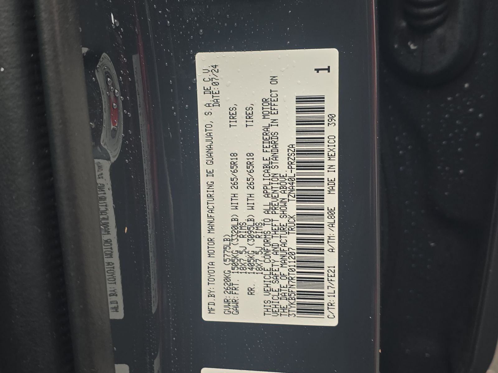 2024 Toyota Tacoma TRD Sport RWD