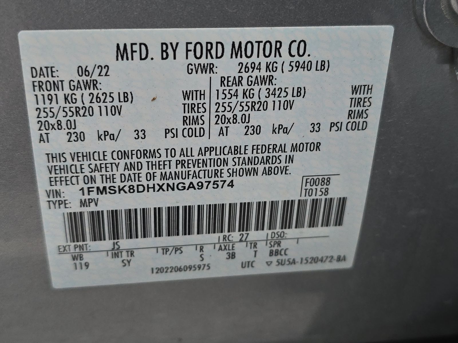 2022 Ford Explorer XLT AWD