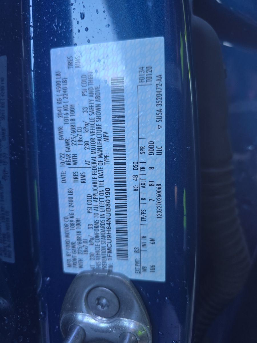 2022 Ford Escape SEL AWD