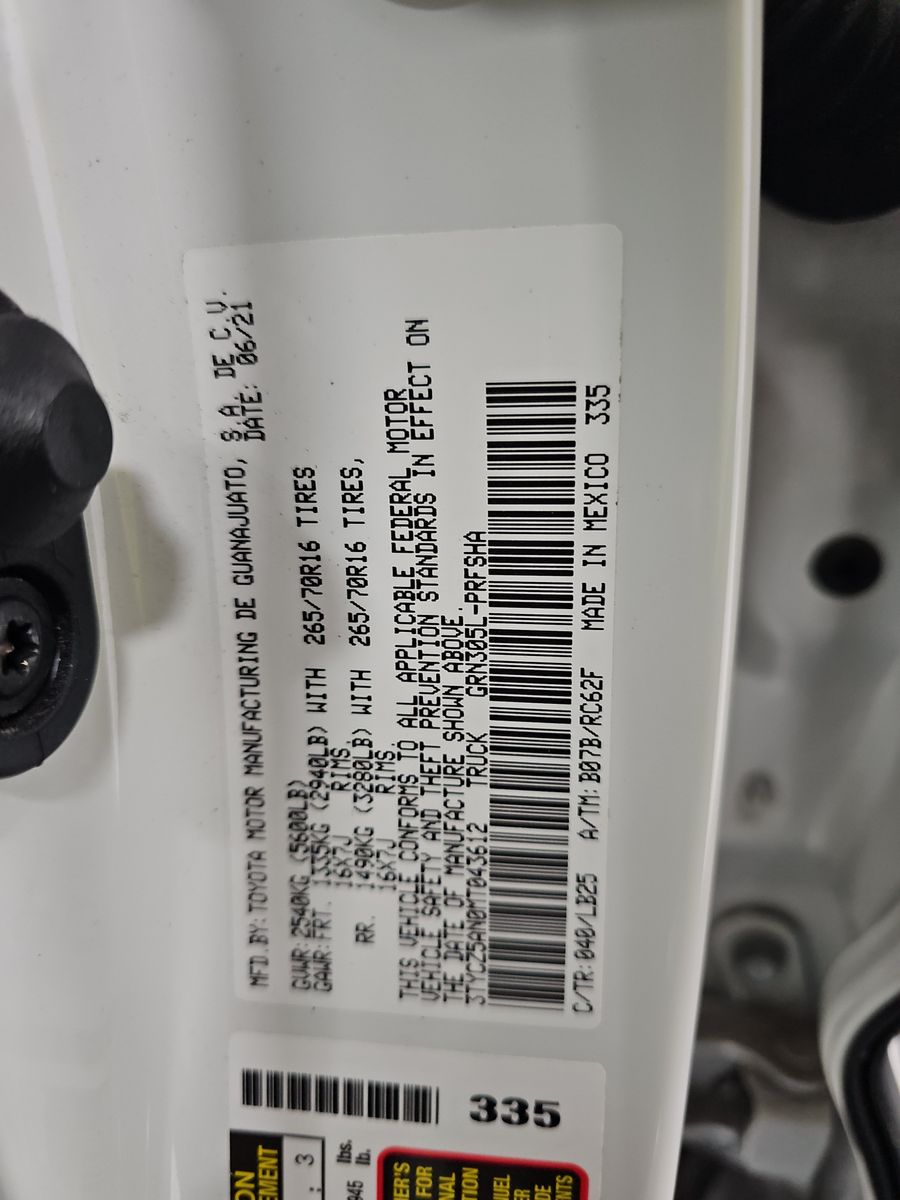 2021 Toyota Tacoma TRD Pro AWD