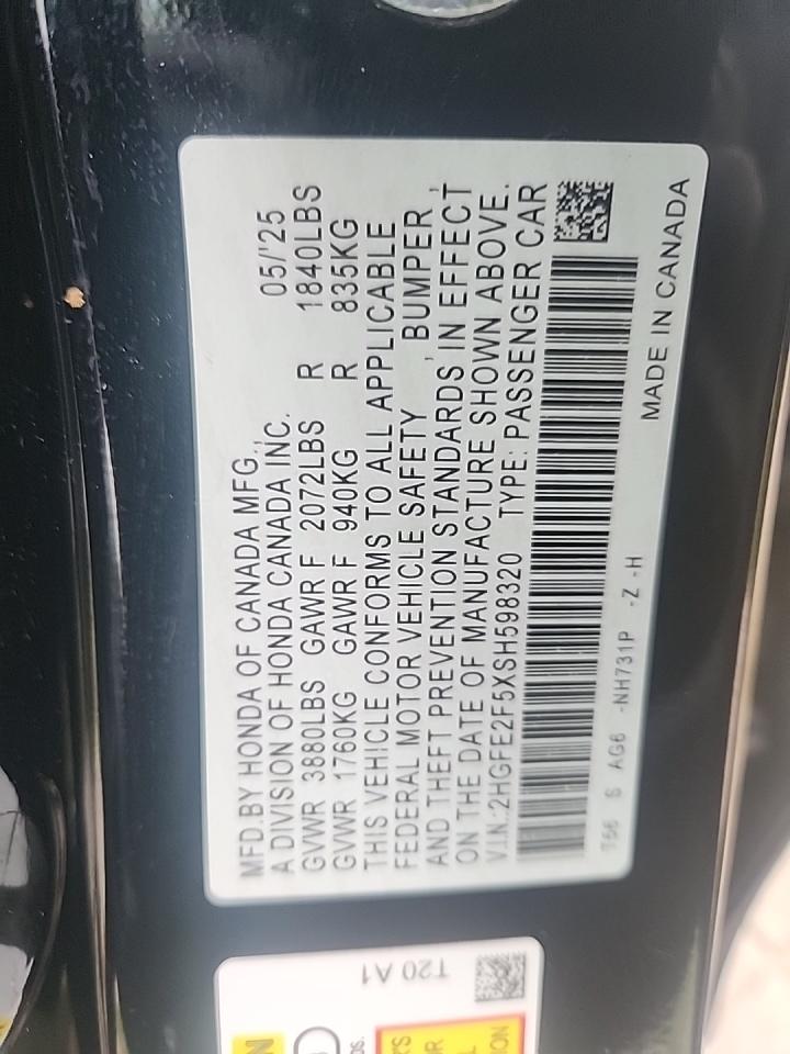 2025 Honda Civic Sport FWD