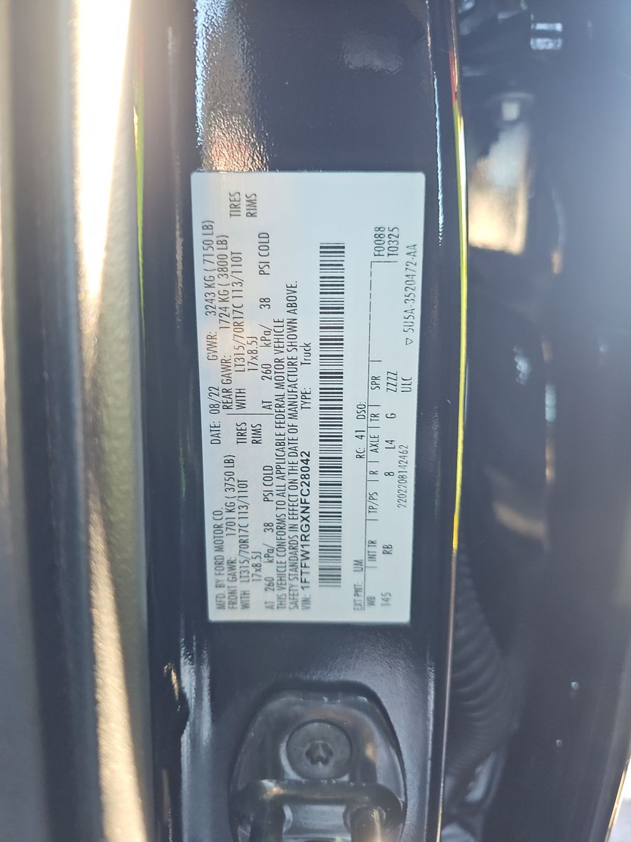 2022 Ford F-150 Raptor AWD