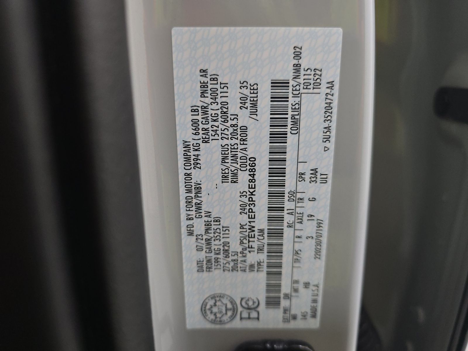 2023 Ford F-150 Lariat AWD