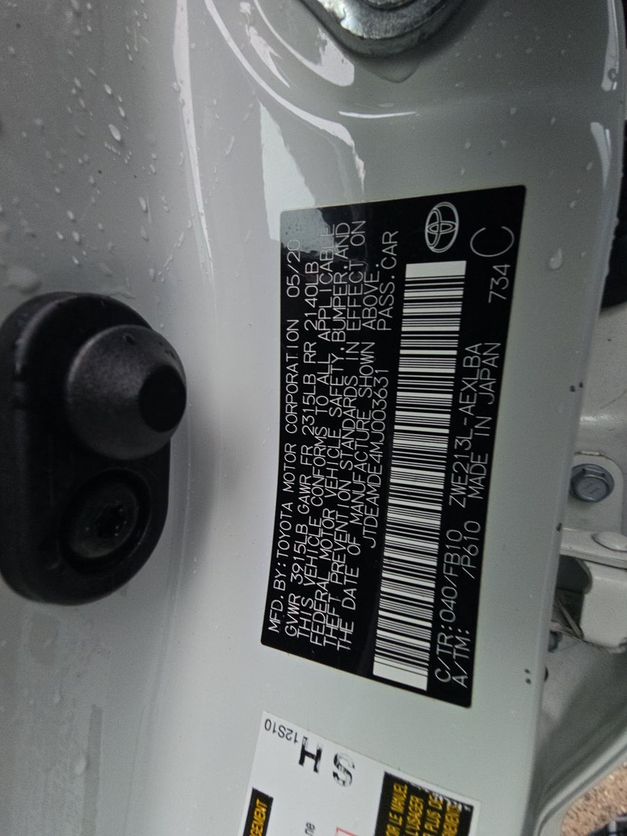 2021 Toyota Corolla Hybrid LE FWD