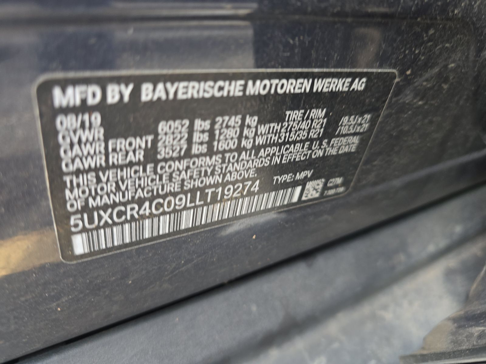 2020 BMW X5 sDrive40i RWD