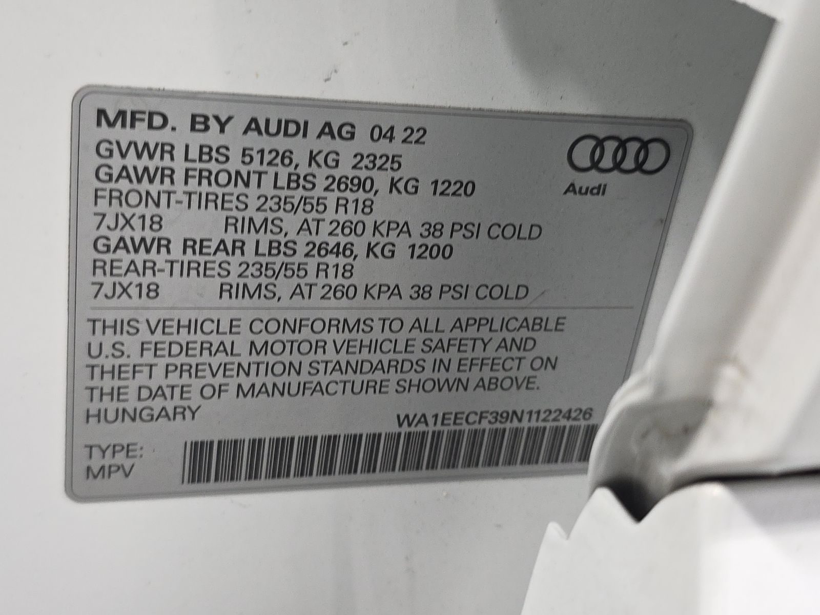 2022 Audi Q3 2.0T S line Premium Plus AWD