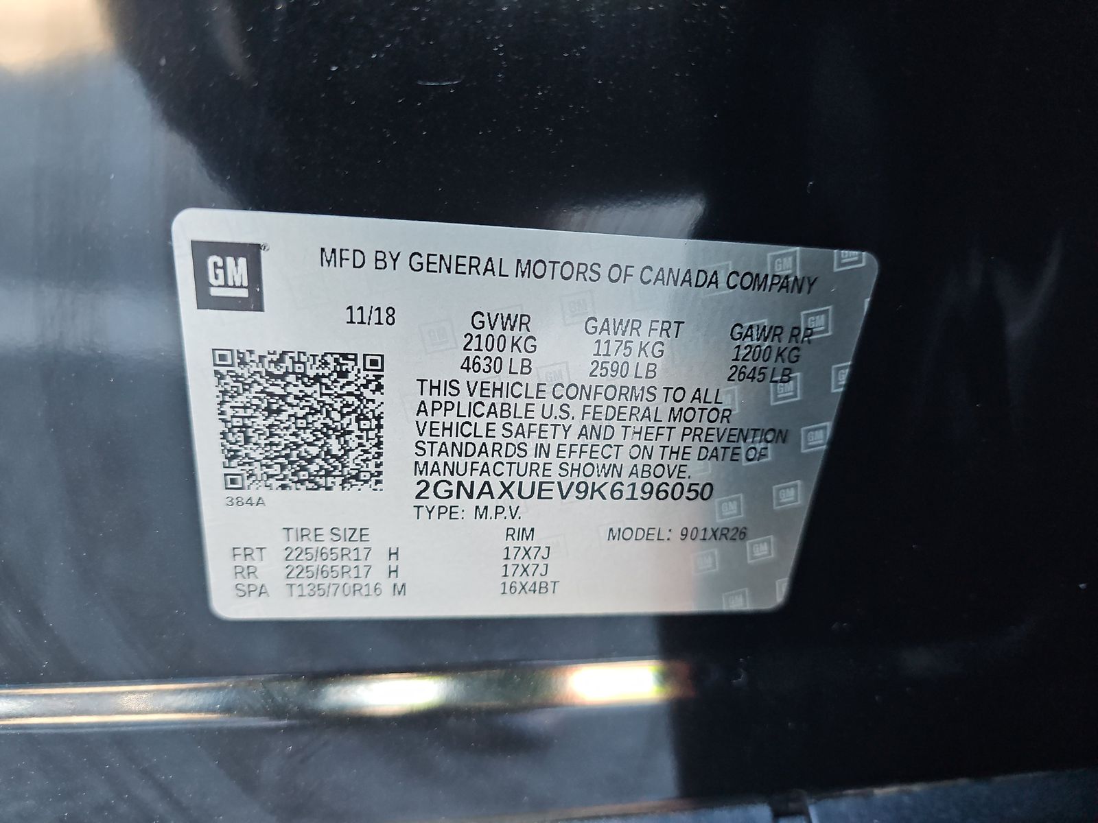 2019 Chevrolet Equinox LT AWD