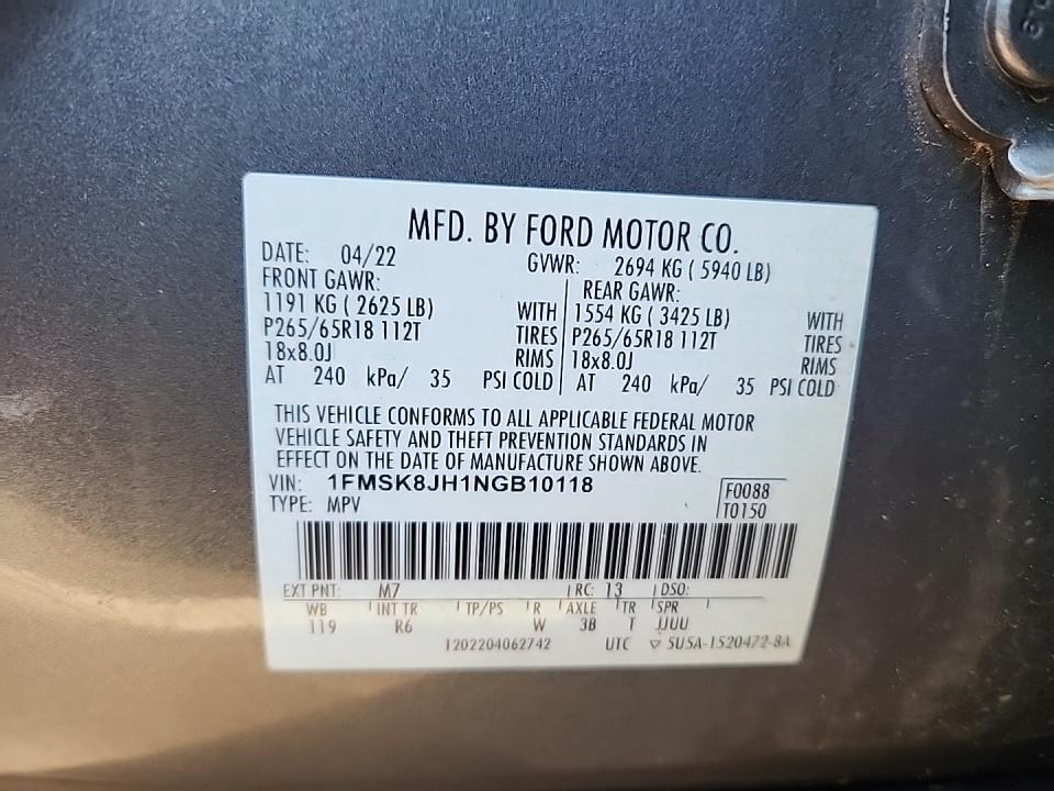 2022 Ford Explorer Timberline AWD