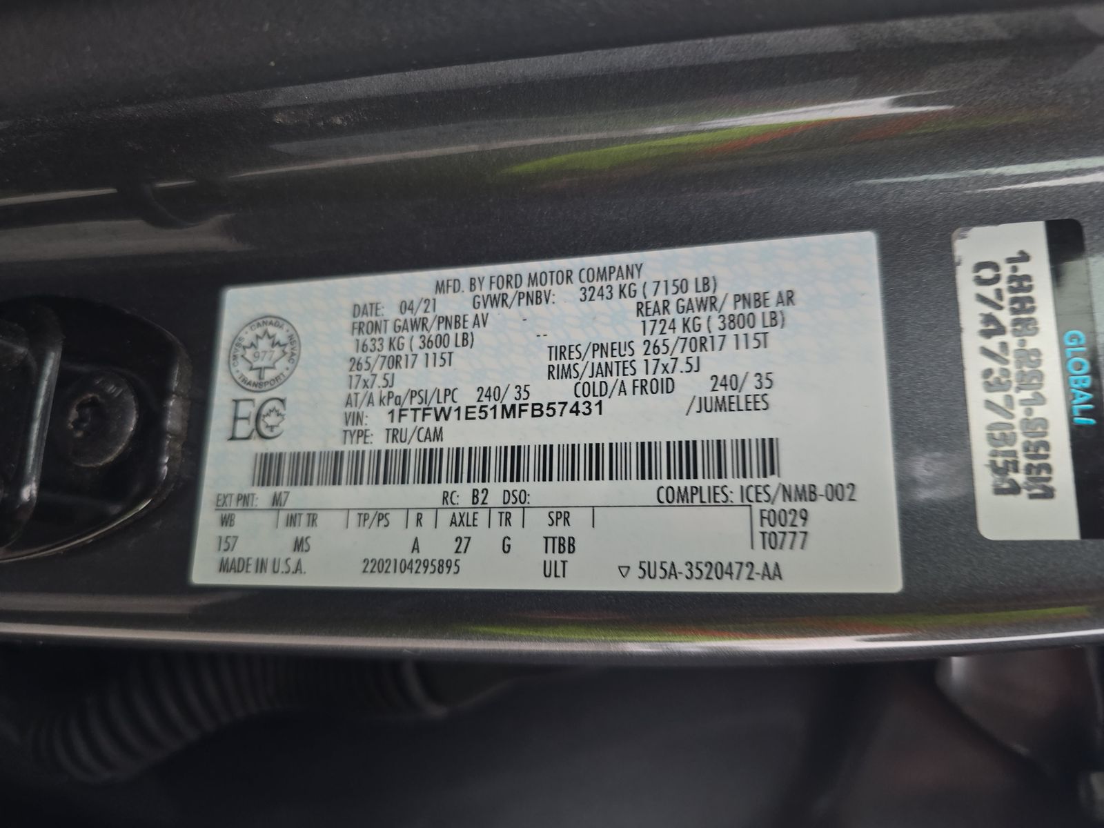 2021 Ford F-150 XLT AWD