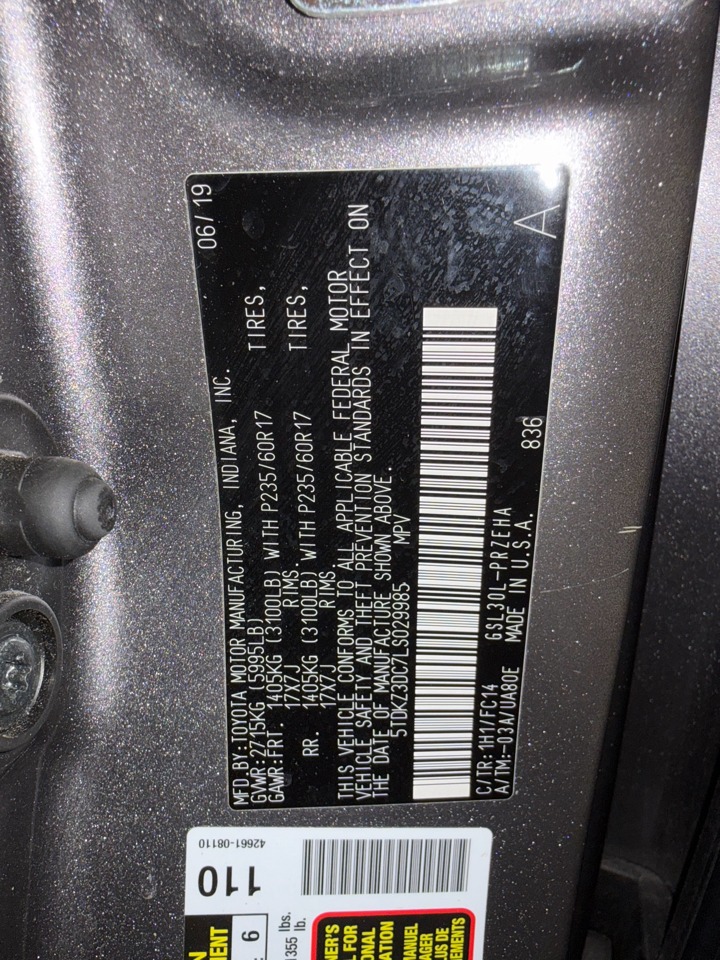 2020 Toyota Sienna LE FWD