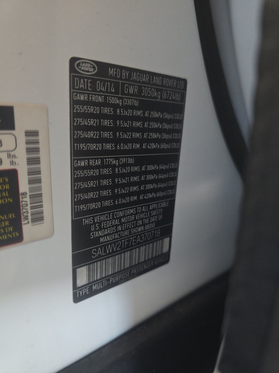 2014 Land Rover Range Rover Sport Autobiography AWD