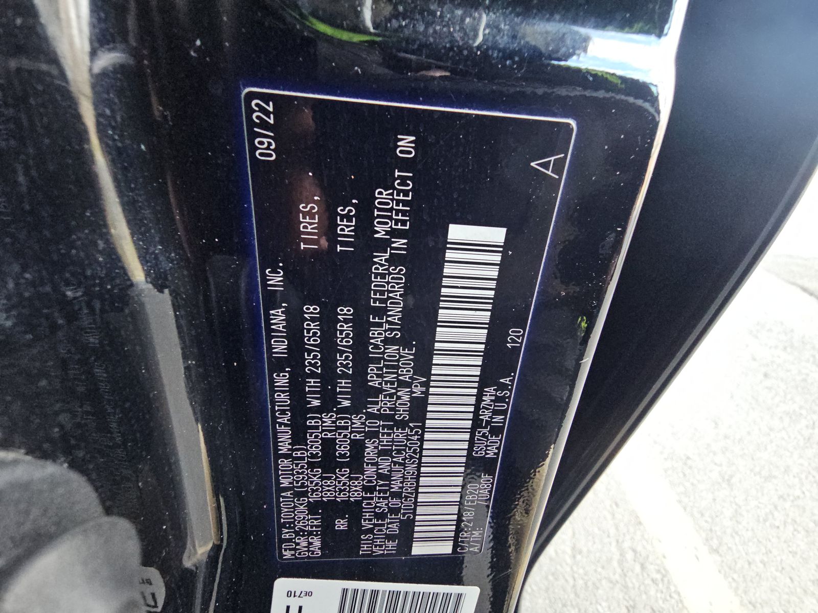 2022 Toyota Highlander XLE AWD