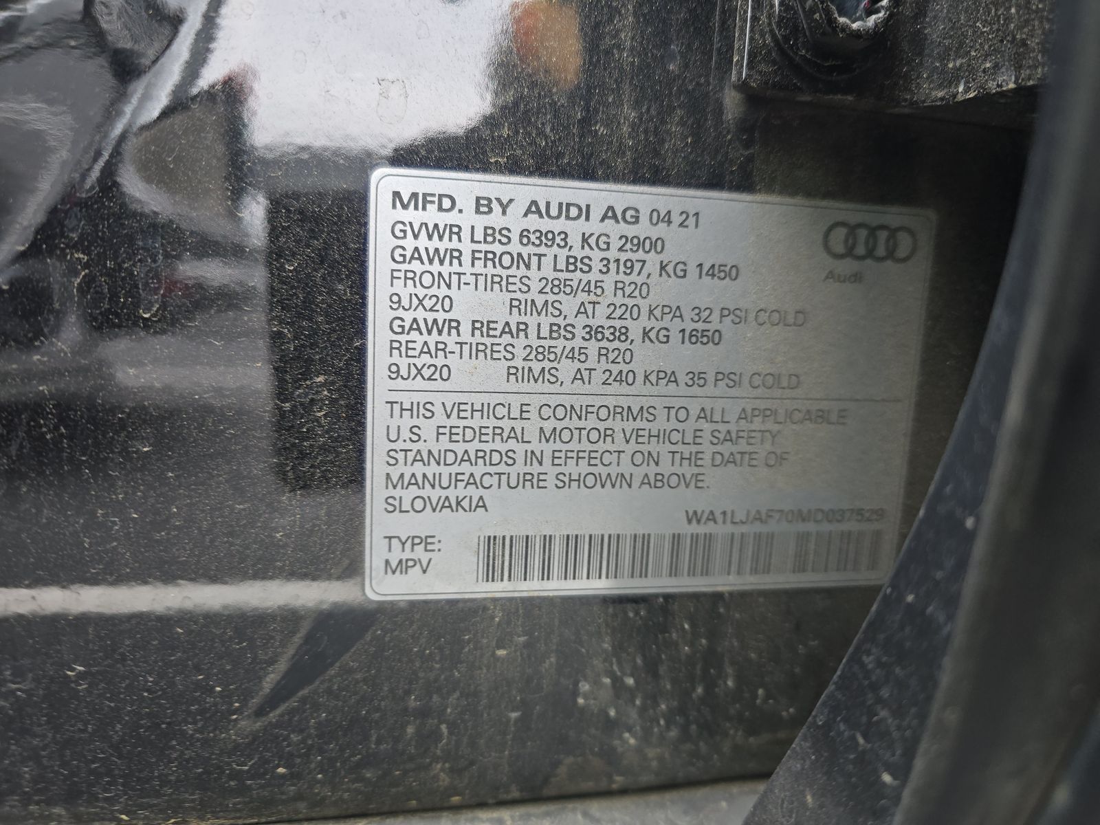 2021 Audi Q7 2.0T Premium Plus AWD