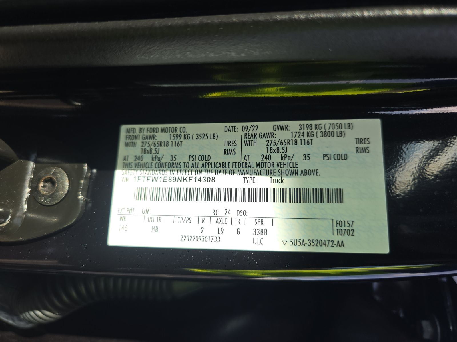 2022 Ford F-150 Lariat AWD