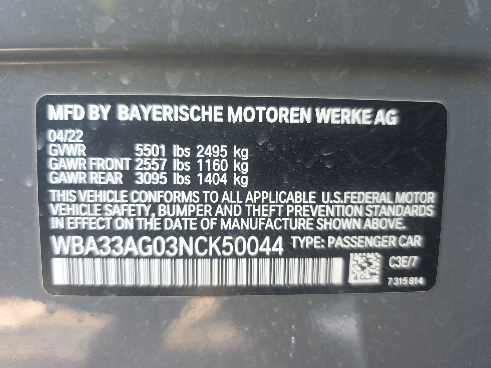 2022 BMW 5 Series 530e xDrive AWD