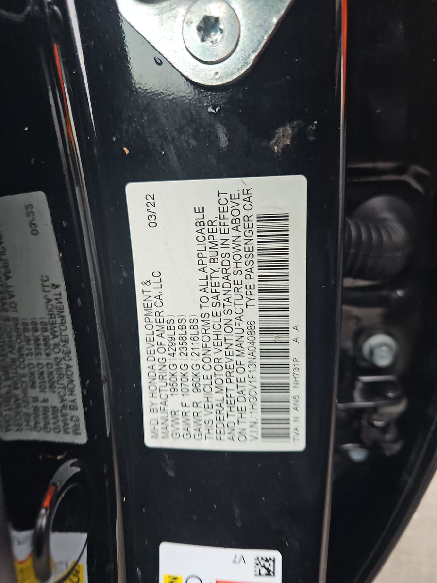 2022 Honda Accord LX FWD