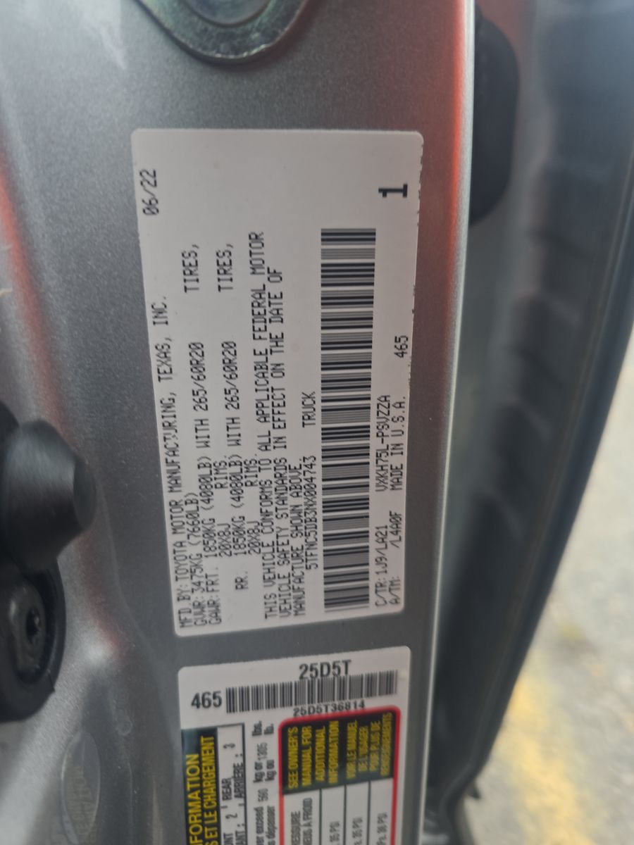 2022 Toyota Tundra Hybrid Platinum AWD