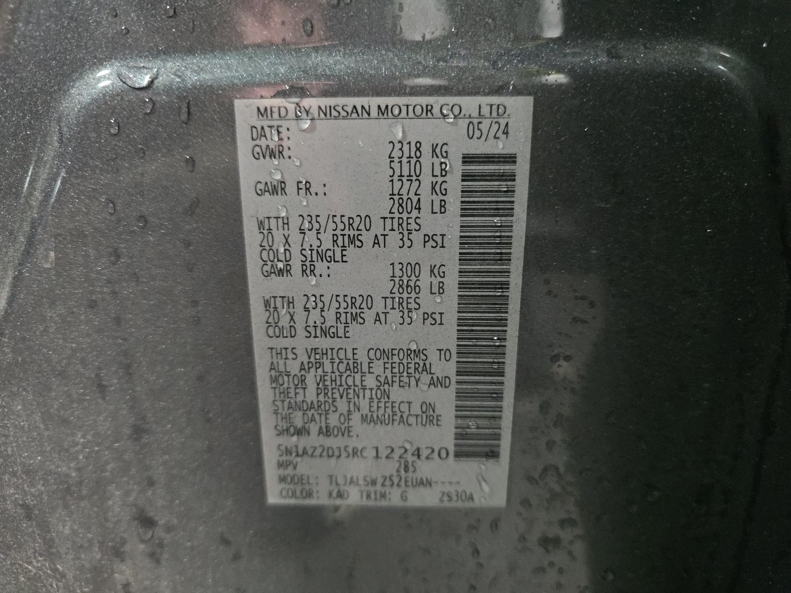 2024 Nissan Murano Platinum FWD