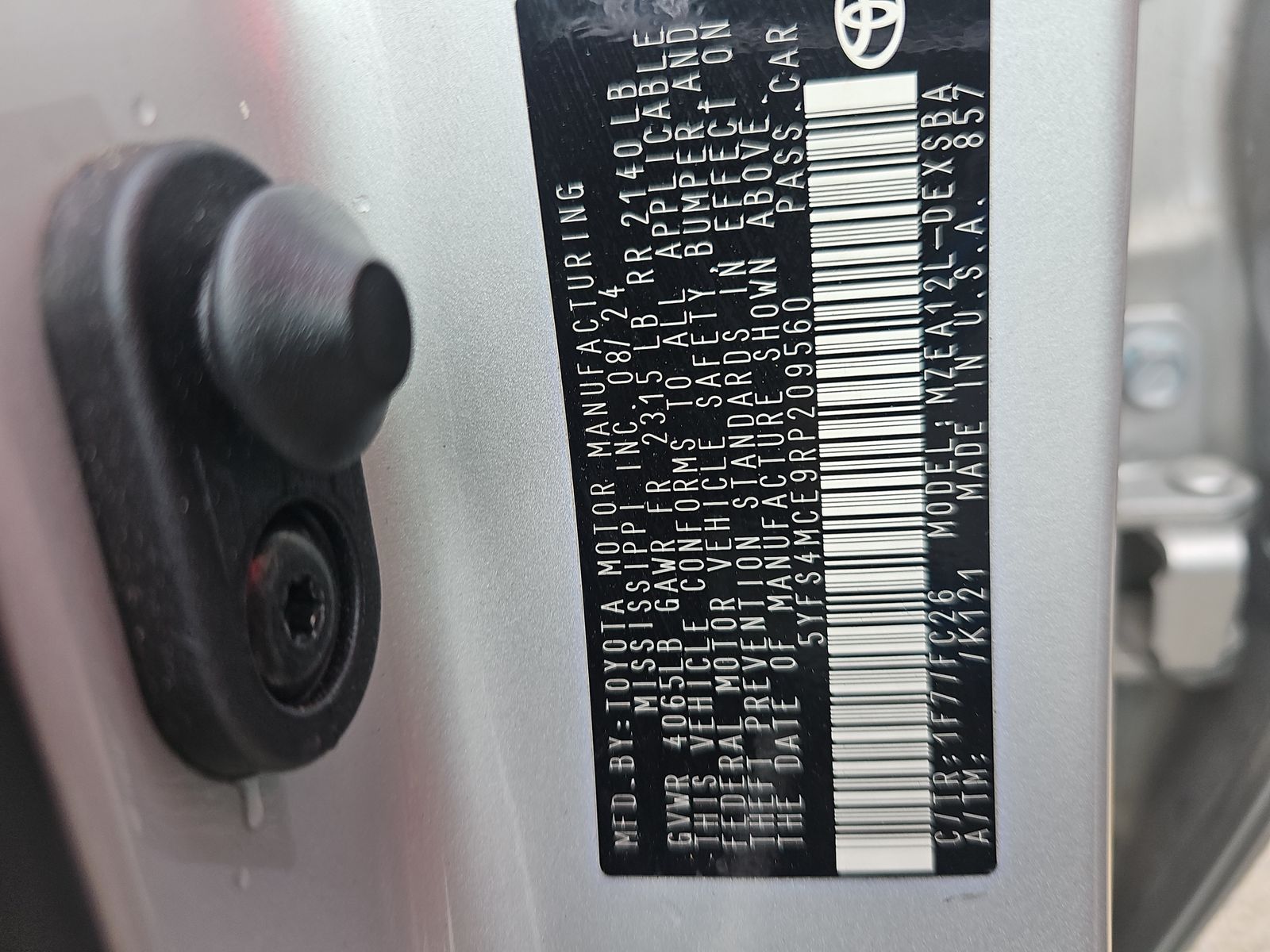 2024 Toyota Corolla SE FWD