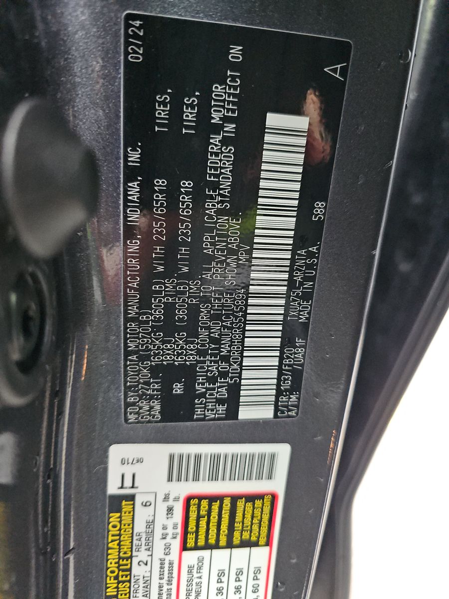 2024 Toyota Highlander LE AWD