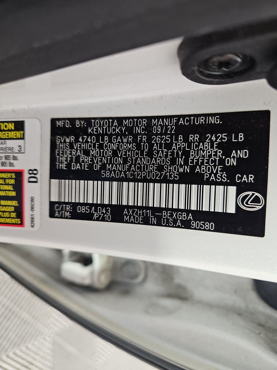 2023 Lexus ES ES 300h FWD