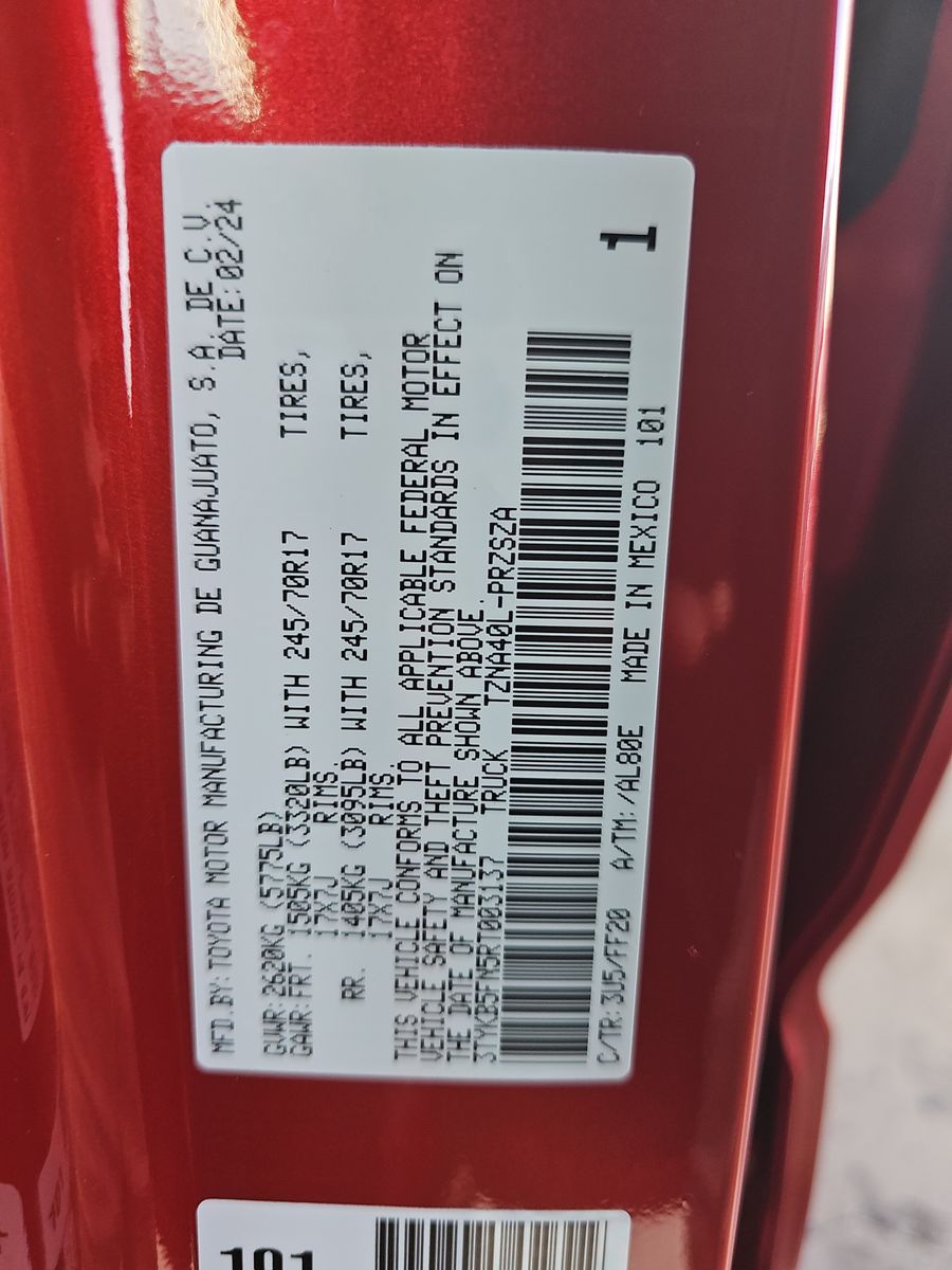 2024 Toyota Tacoma SR5 RWD