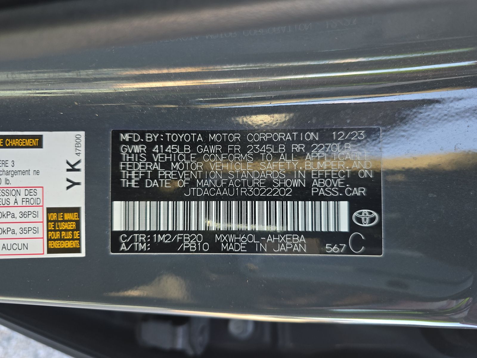 2024 Toyota Prius LE FWD