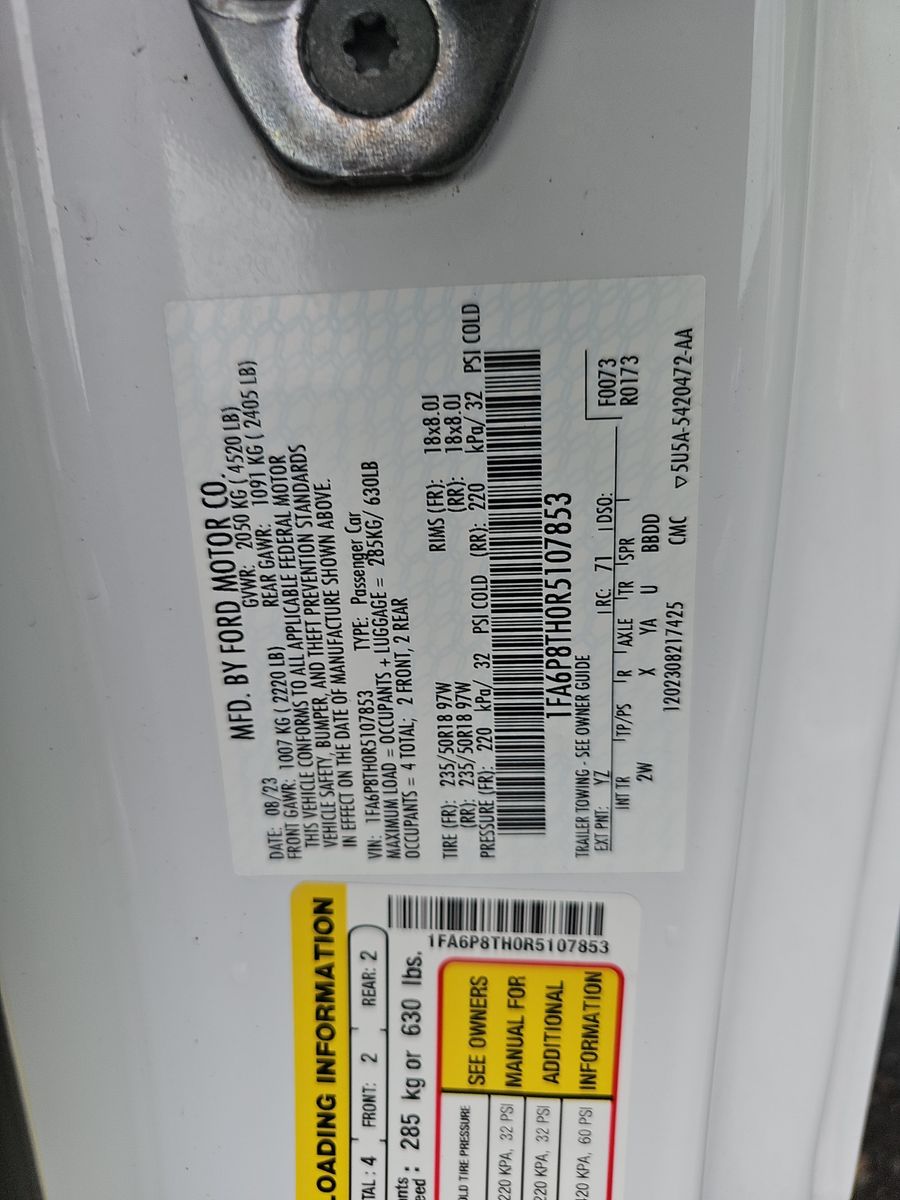 2024 Ford Mustang EcoBoost RWD