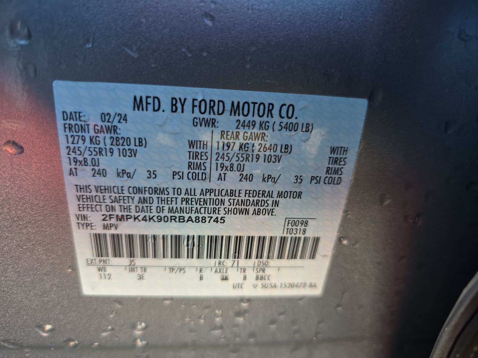 2024 Ford Edge Titanium AWD