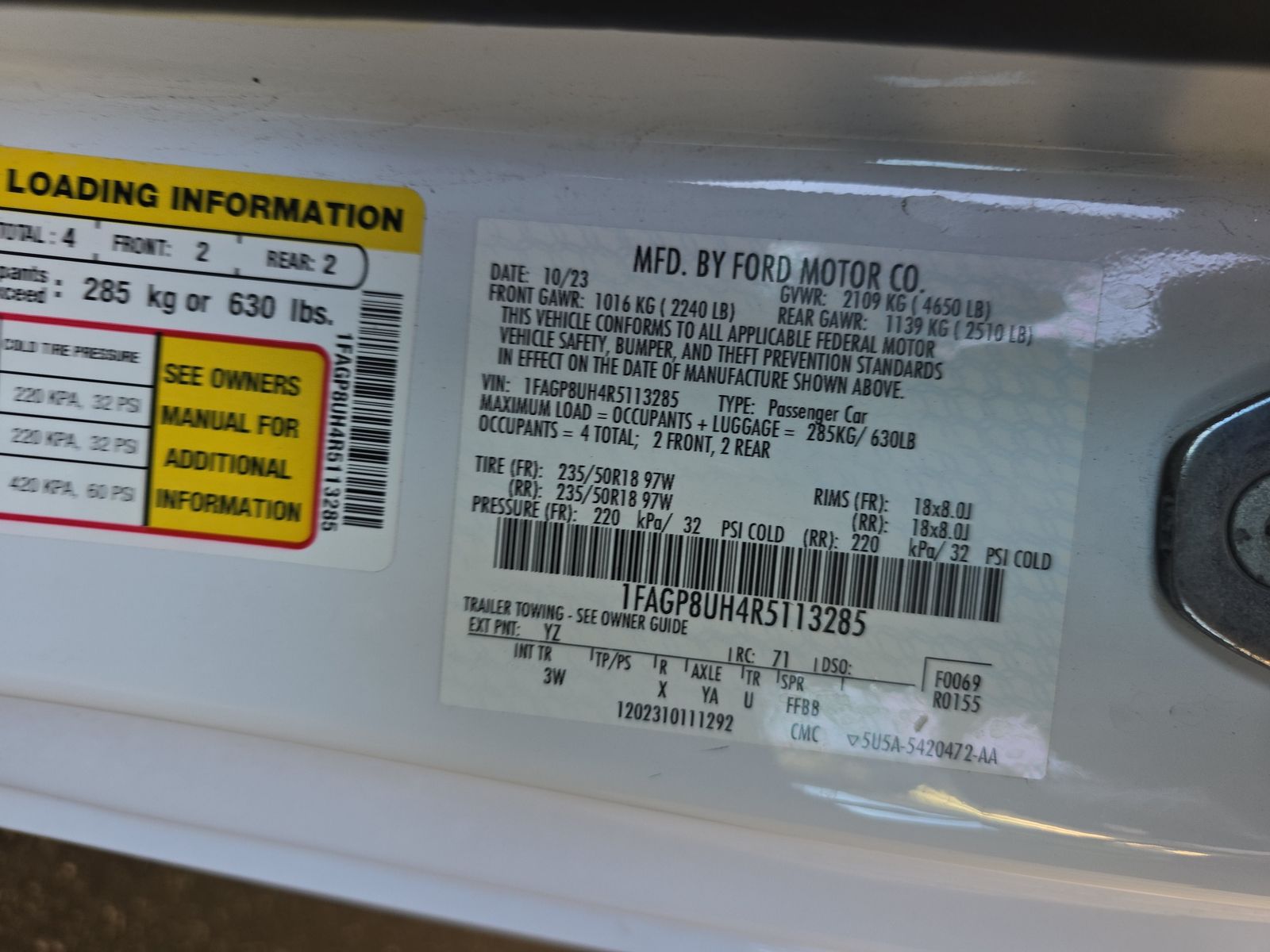 2024 Ford Mustang EcoBoost Premium RWD