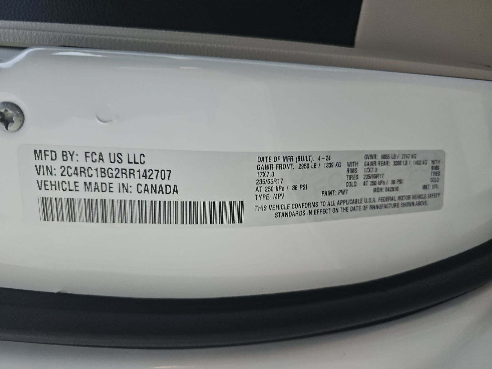 2024 Chrysler Pacifica Touring L FWD