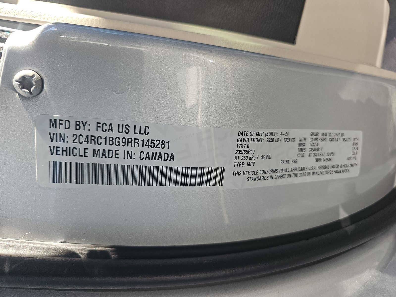 2024 Chrysler Pacifica Touring L FWD