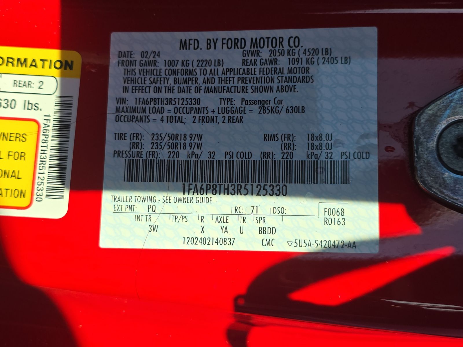 2024 Ford Mustang EcoBoost Premium RWD