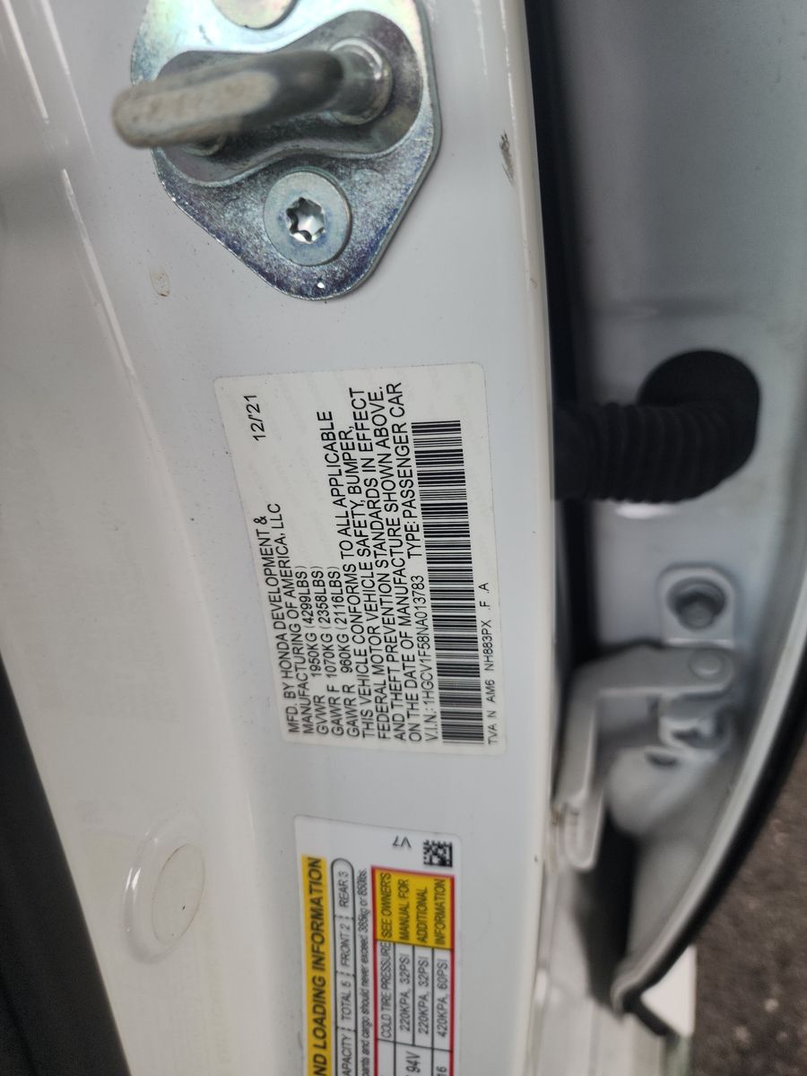 2022 Honda Accord EX-L FWD