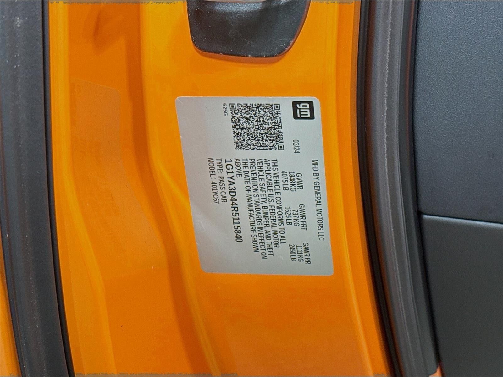 2024 Chevrolet Corvette Stingray RWD