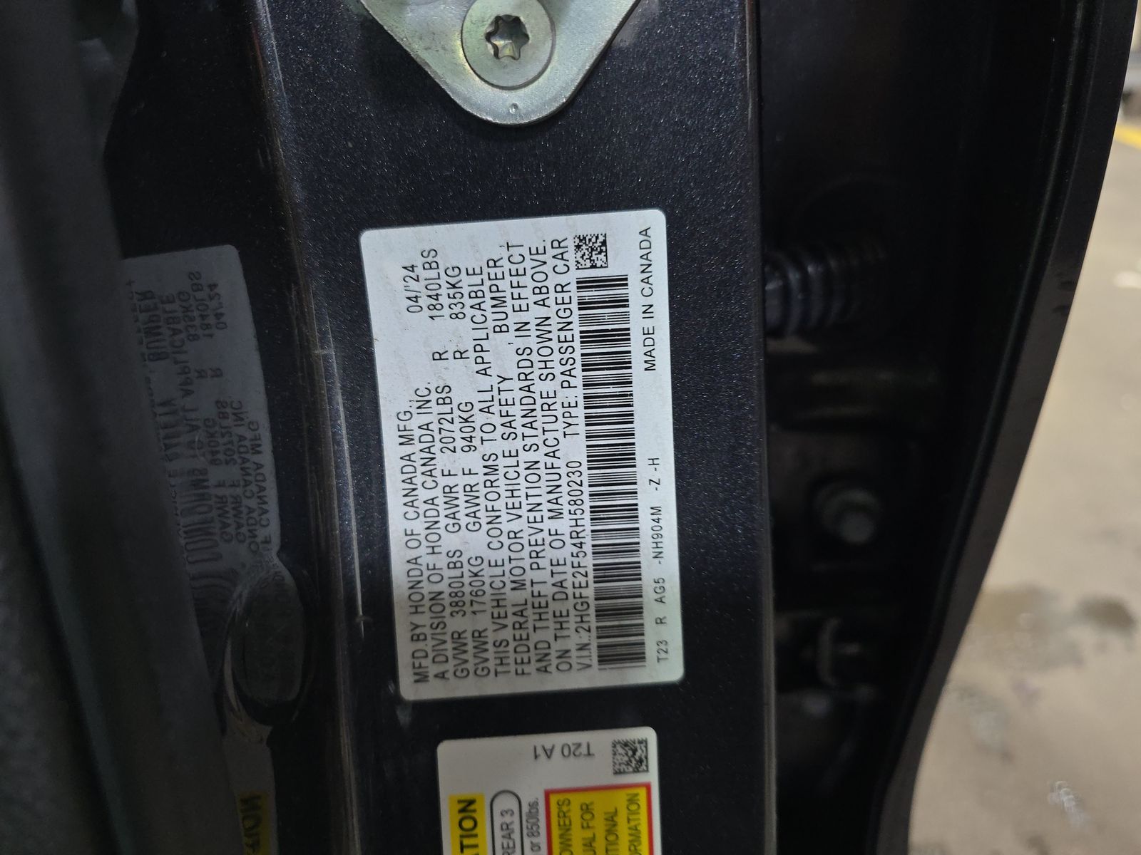 2024 Honda Civic Sport FWD