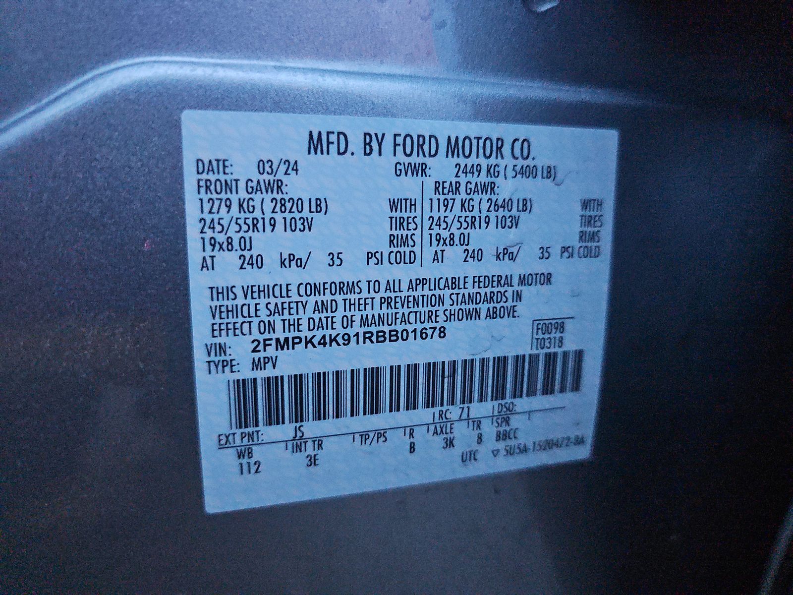 2024 Ford Edge Titanium AWD