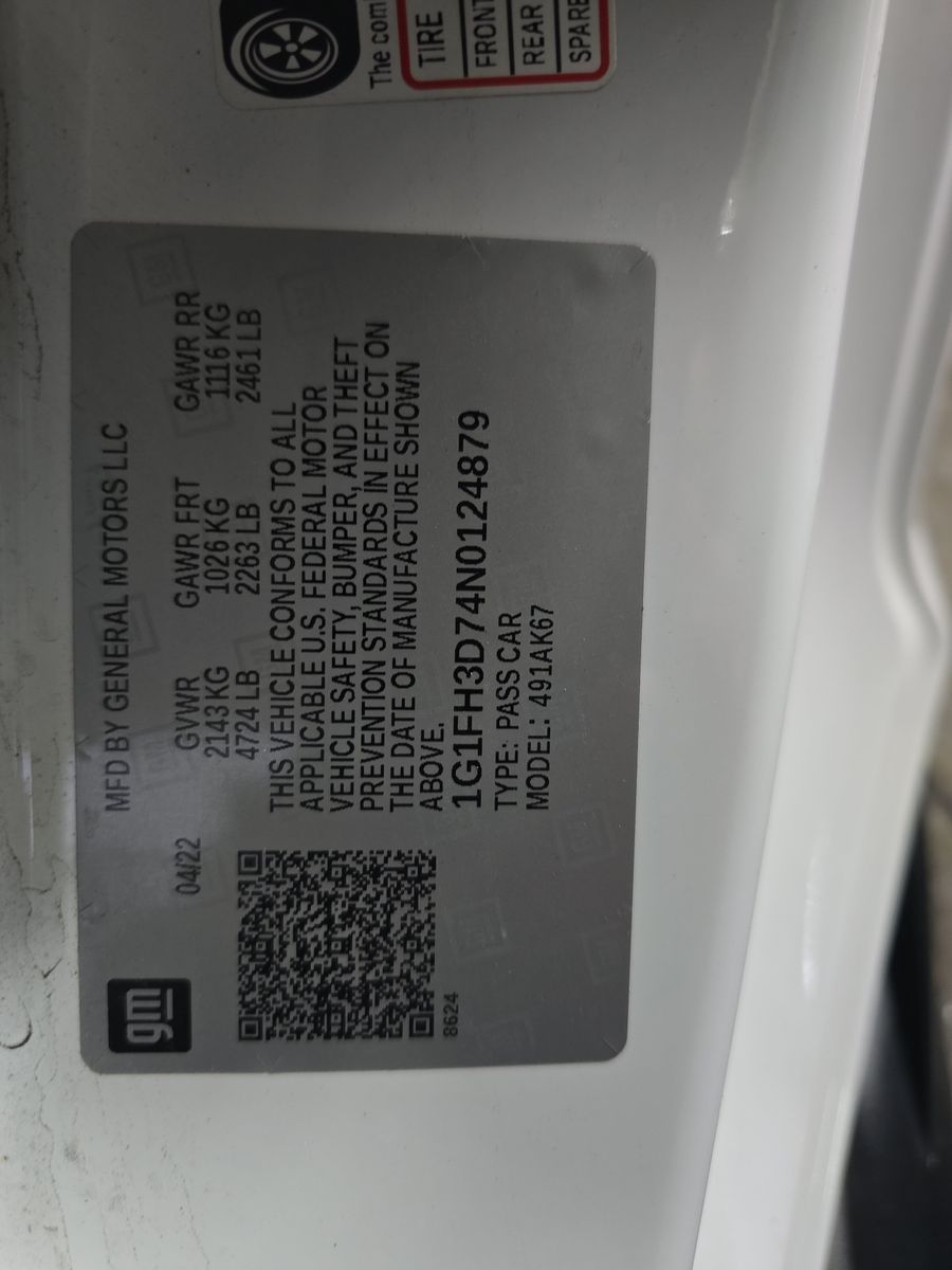 2022 Chevrolet Camaro 2SS RWD