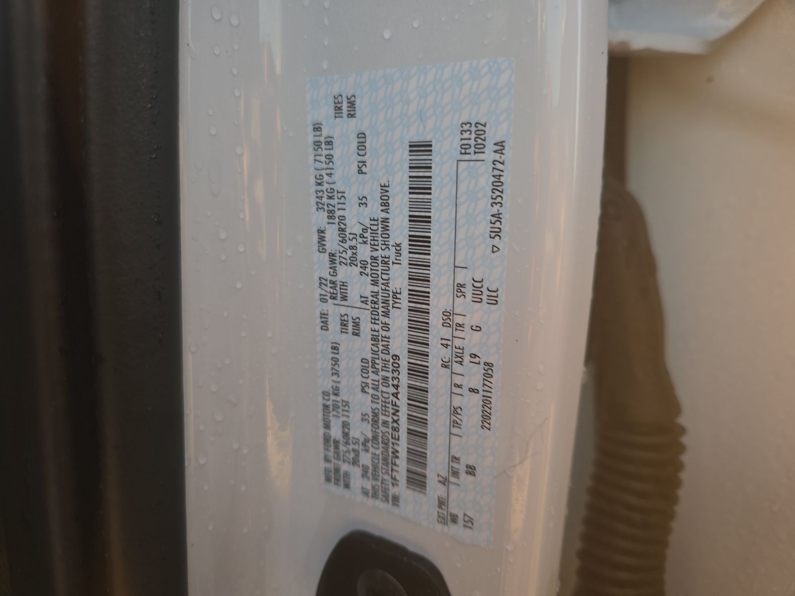 2022 Ford F-150 Platinum AWD