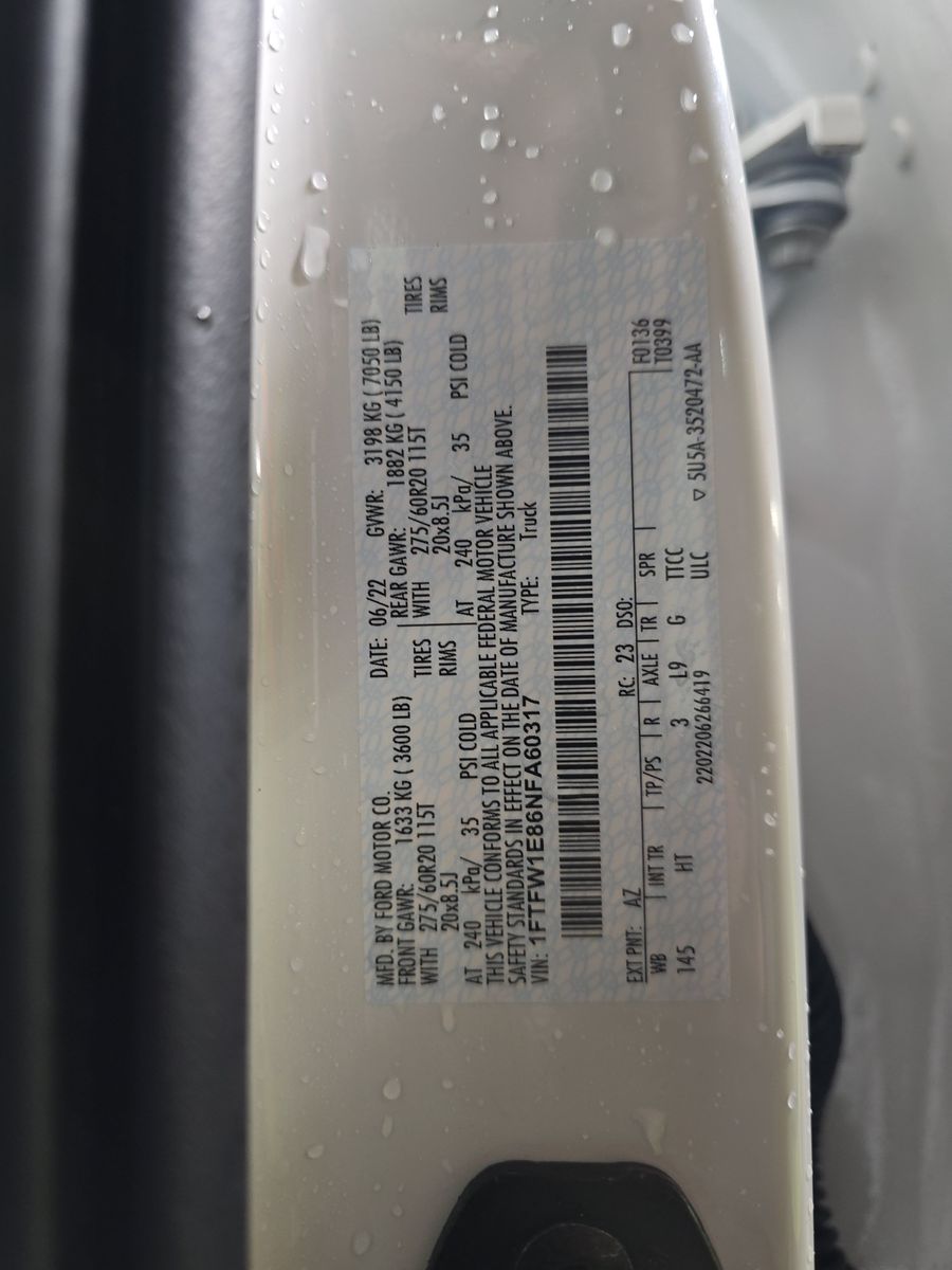 2022 Ford F-150 Lariat AWD